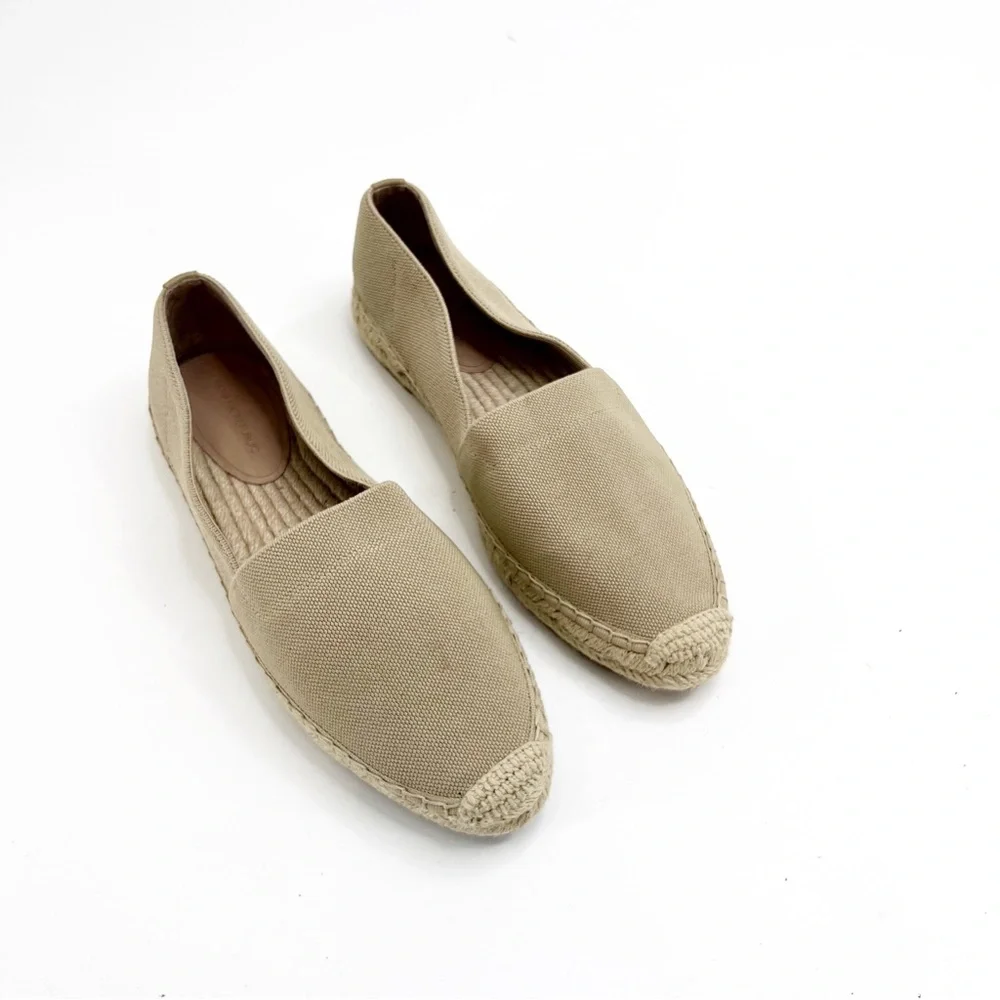 Banana Republic Tan Stretch Espadrilles, Size 8
